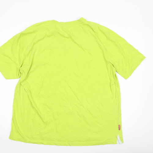 Slazenger Men's Lime Green 2XL Crew Neck Short Sleeve T-Shirt