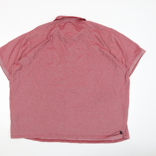 Pre End Mens Red 6XL Cotton Blend Short Sleeve Polo Shirt
