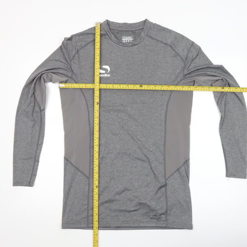Sondico Men's Grey 3XL Long Sleeve Compression Top