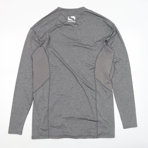 Sondico Men's Grey 3XL Long Sleeve Compression Top