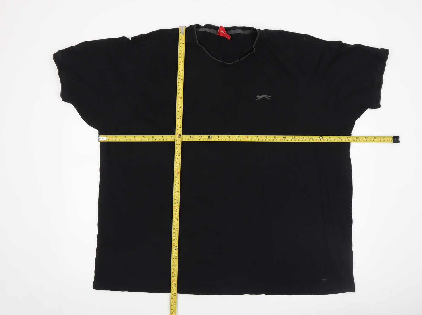 Slazenger Men's Black 4XL Cotton Crew Neck T-Shirt