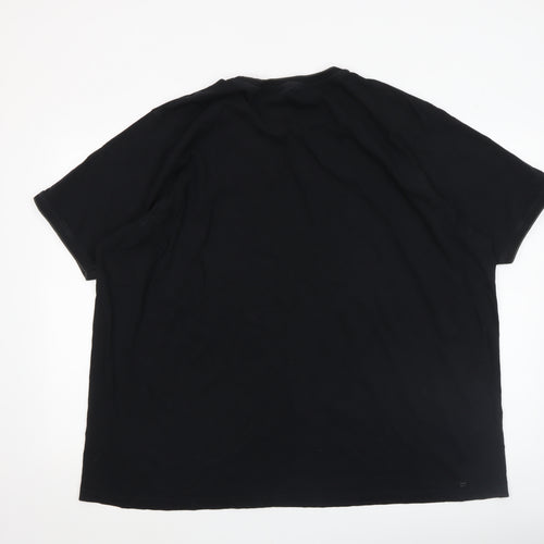 Slazenger Men's Black 4XL Cotton Crew Neck T-Shirt