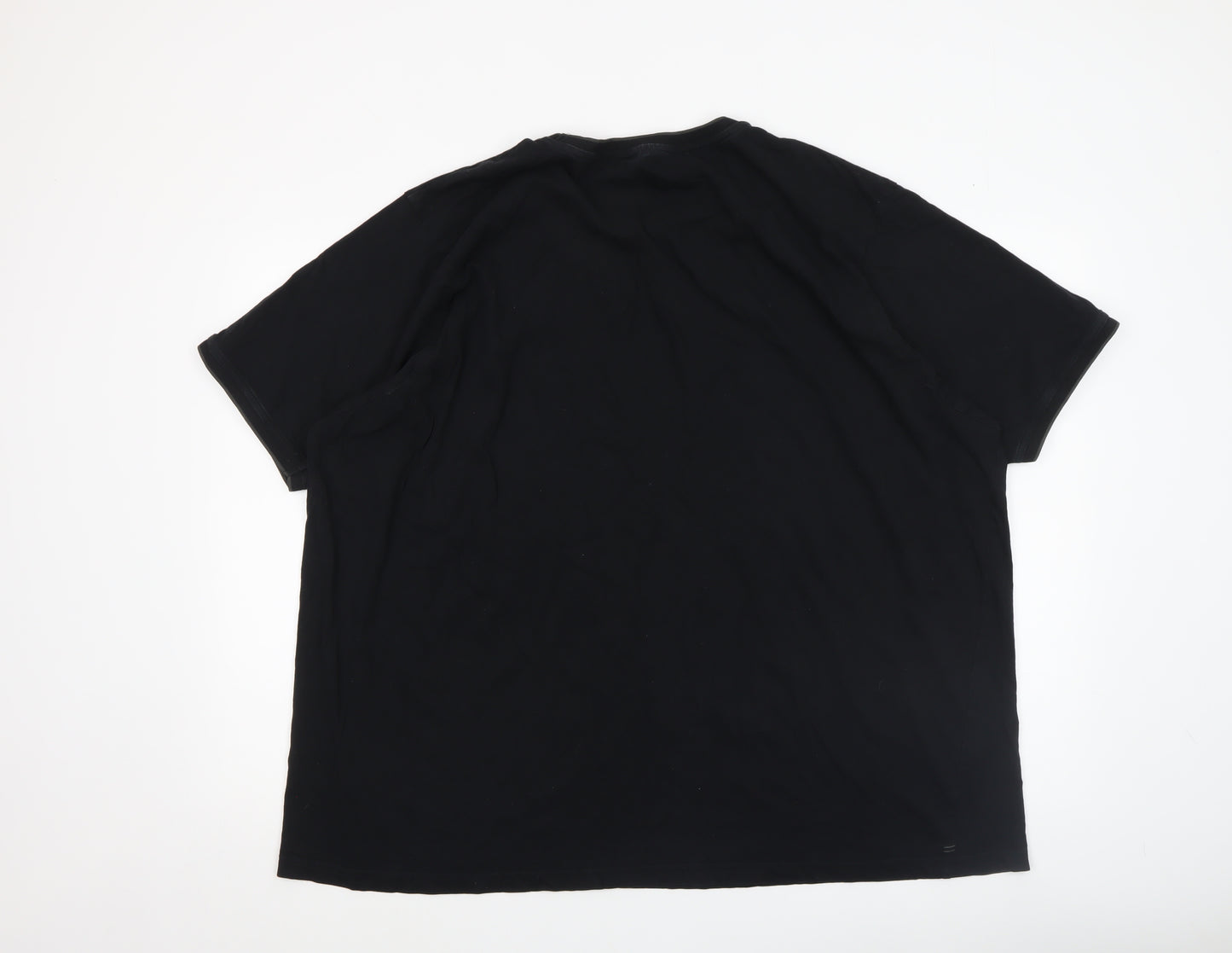 Slazenger Men's Black 4XL Cotton Crew Neck T-Shirt