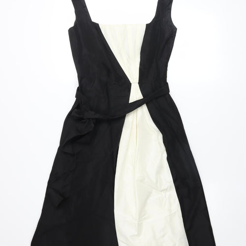 Début Women's Black & White Fit & Flare Knee Length Dress Size 10