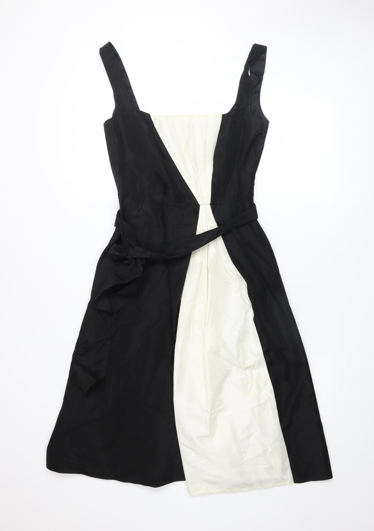 Début Women's Black & White Fit & Flare Knee Length Dress Size 10