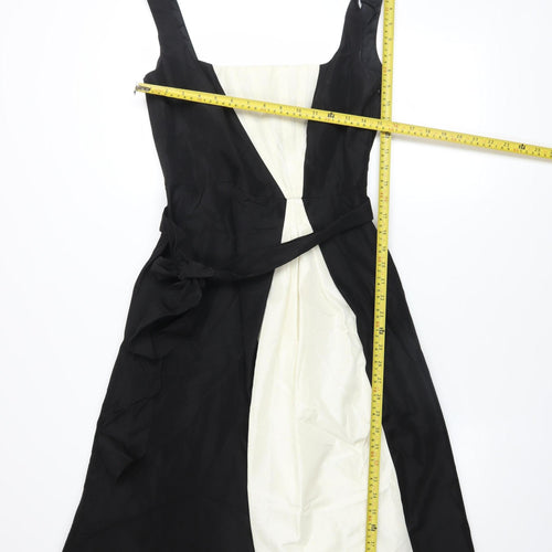 Début Women's Black & White Fit & Flare Knee Length Dress Size 10