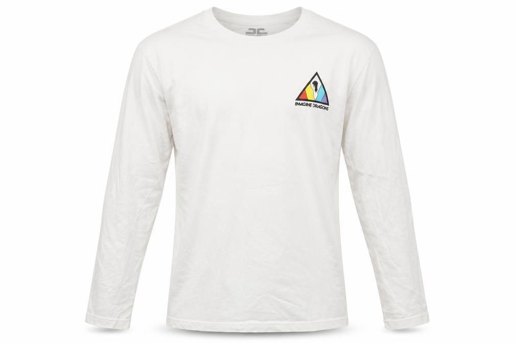 Imagine Dragons White Long Sleeve Cotton Graphic T-Shirt Men Small