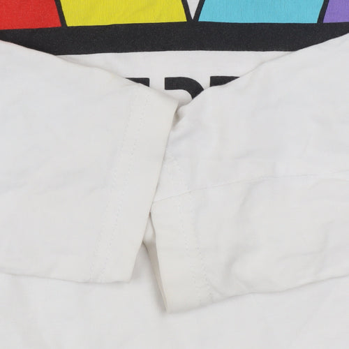 Imagine Dragons White Long Sleeve Cotton Graphic T-Shirt Men Small