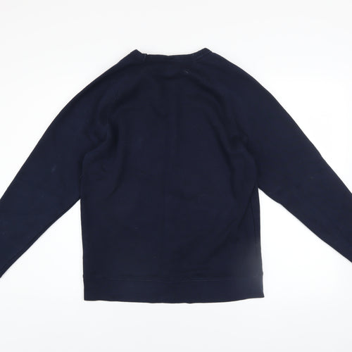 H&M Women's Navy Blue Polar Bear Graphic Pullover Sweatshirt Size Small