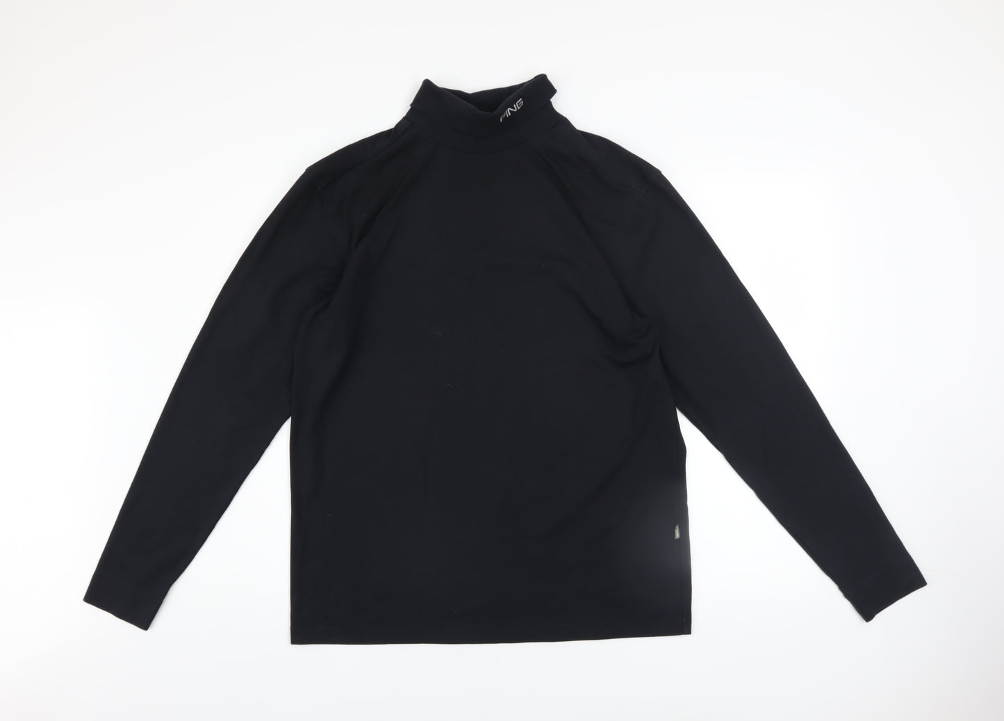 PING Men's Black High Neck Long Sleeve Pullover Sweatshirt Size L