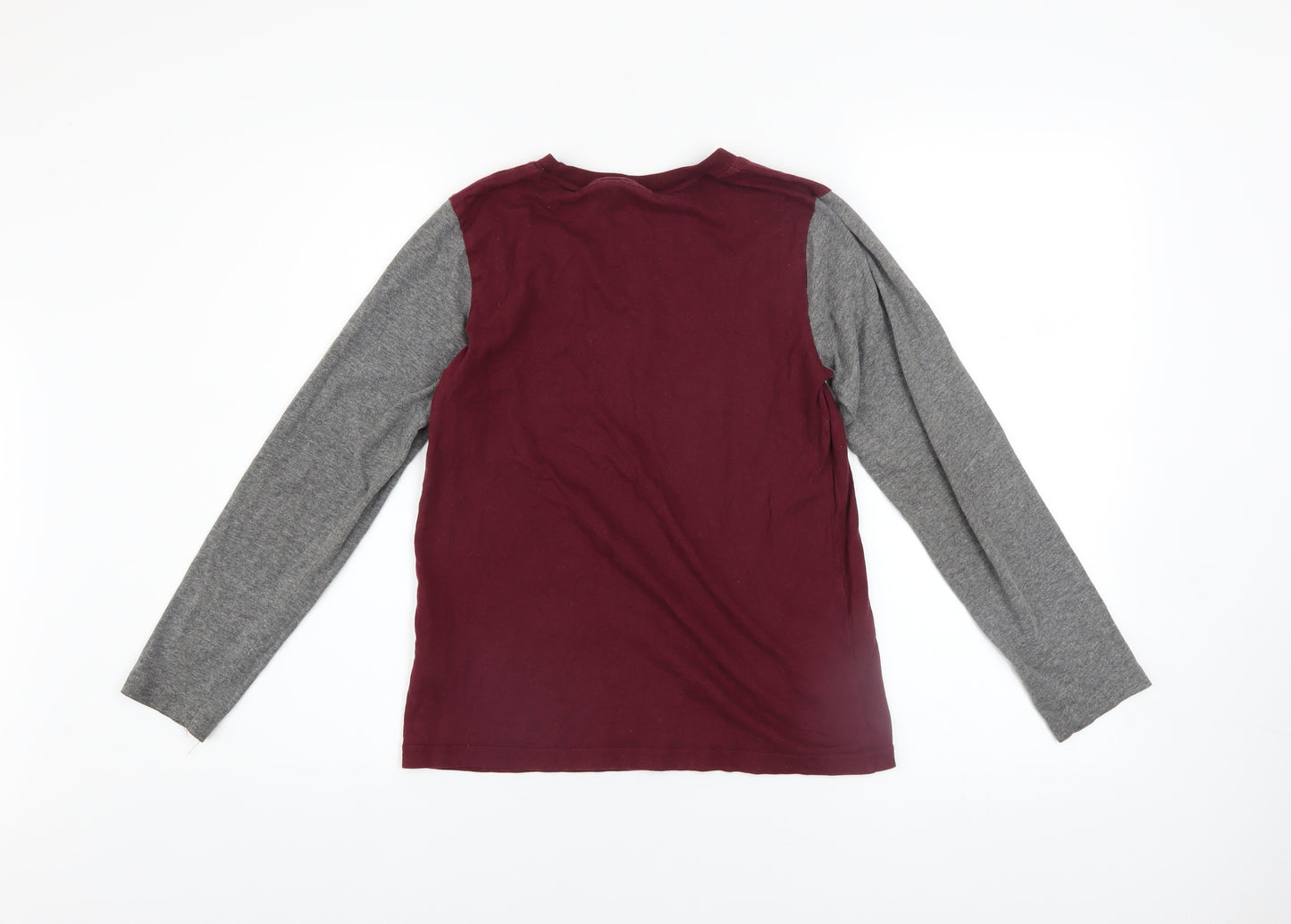 Harry Potter Boys Red Grey Long Sleeve Quidditch Pyjama Top 11-12 Years