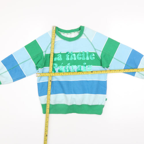Leigh Tucker Willow Boys Multicoloured Striped Pullover Sweatshirt 6-7 Years