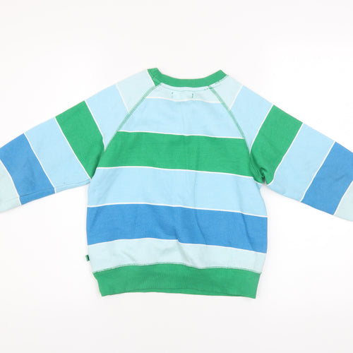 Leigh Tucker Willow Boys Multicoloured Striped Pullover Sweatshirt 6-7 Years