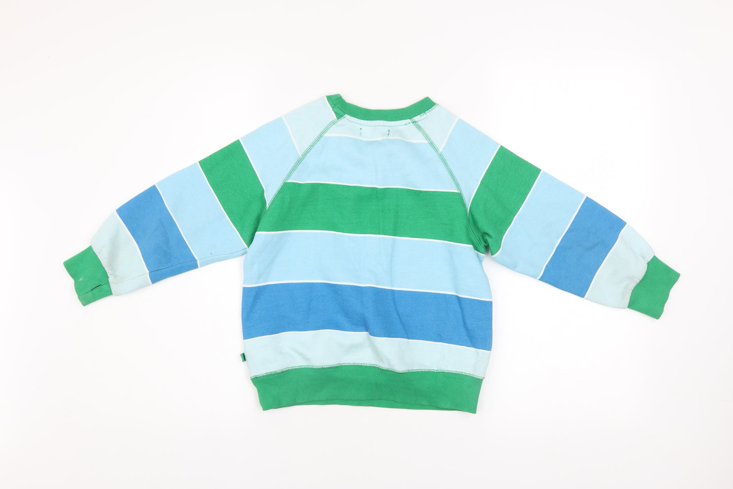 Leigh Tucker Willow Boys Multicoloured Striped Pullover Sweatshirt 6-7 Years