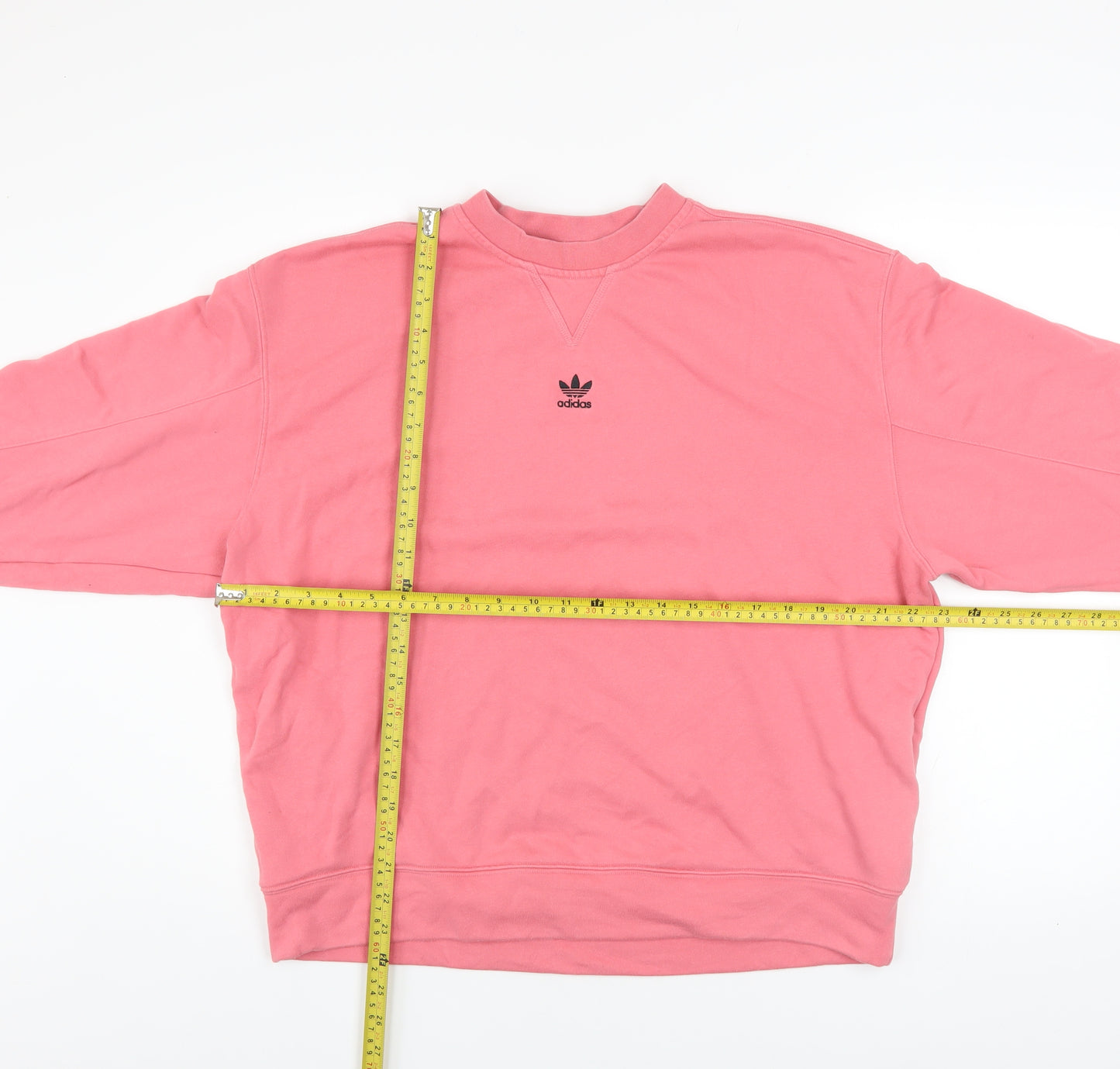 Adidas Women Pink Size 8 Crew Neck Pullover Sweatshirt