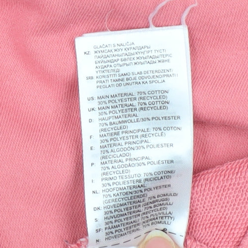 Adidas Women Pink Size 8 Crew Neck Pullover Sweatshirt