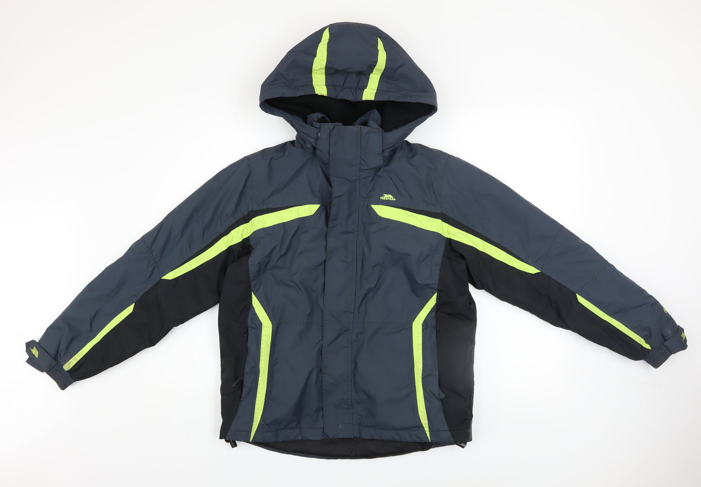 Trespass Boys Blue Ski Jacket 11-12 Years Waterproof Hooded Winter Coat