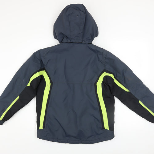 Trespass Boys Blue Ski Jacket 11-12 Years Waterproof Hooded Winter Coat