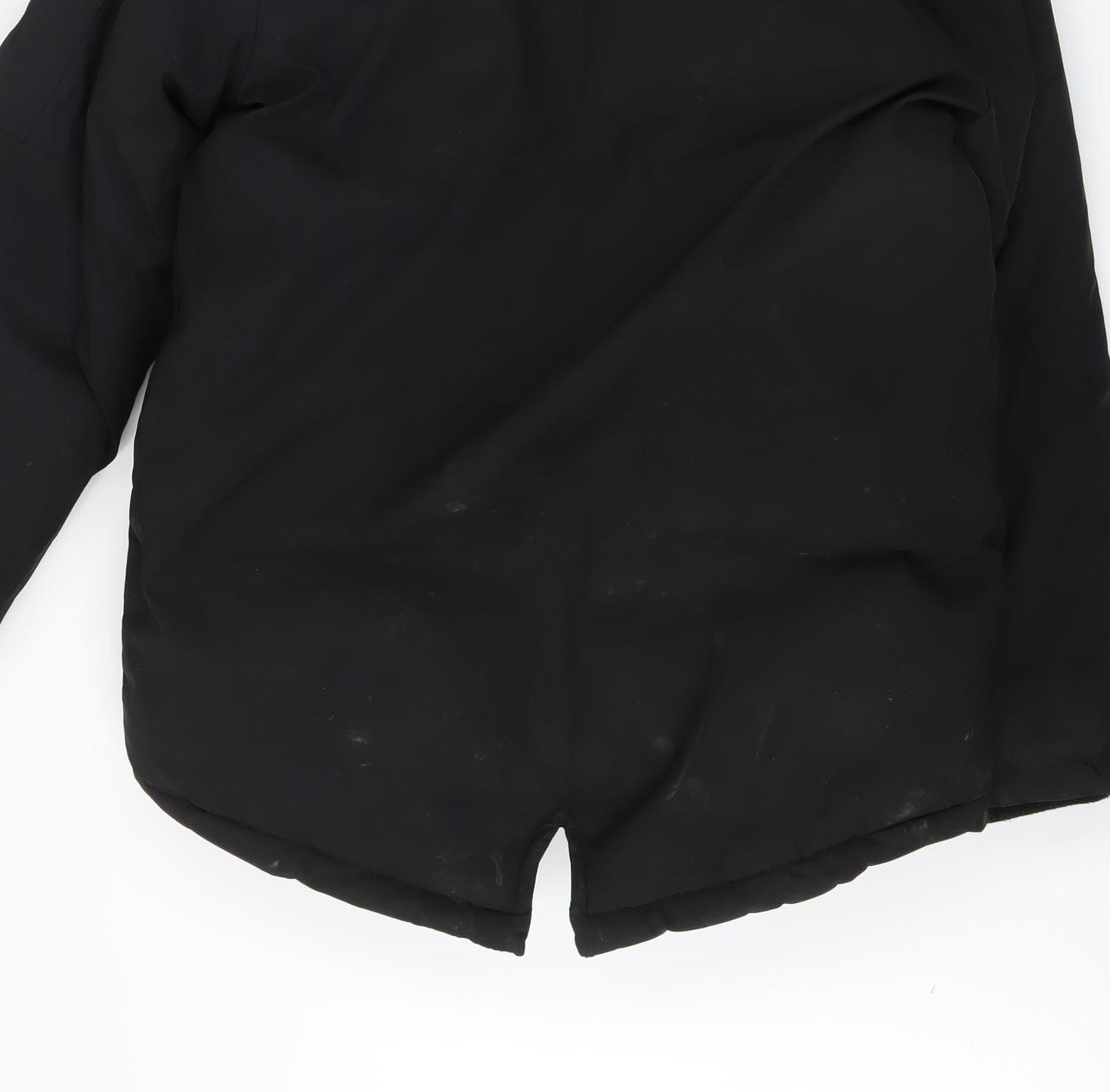 Setty Koop Girls Black Faux Fur Trim Lined Parka Coat 14 Years Winter Warm