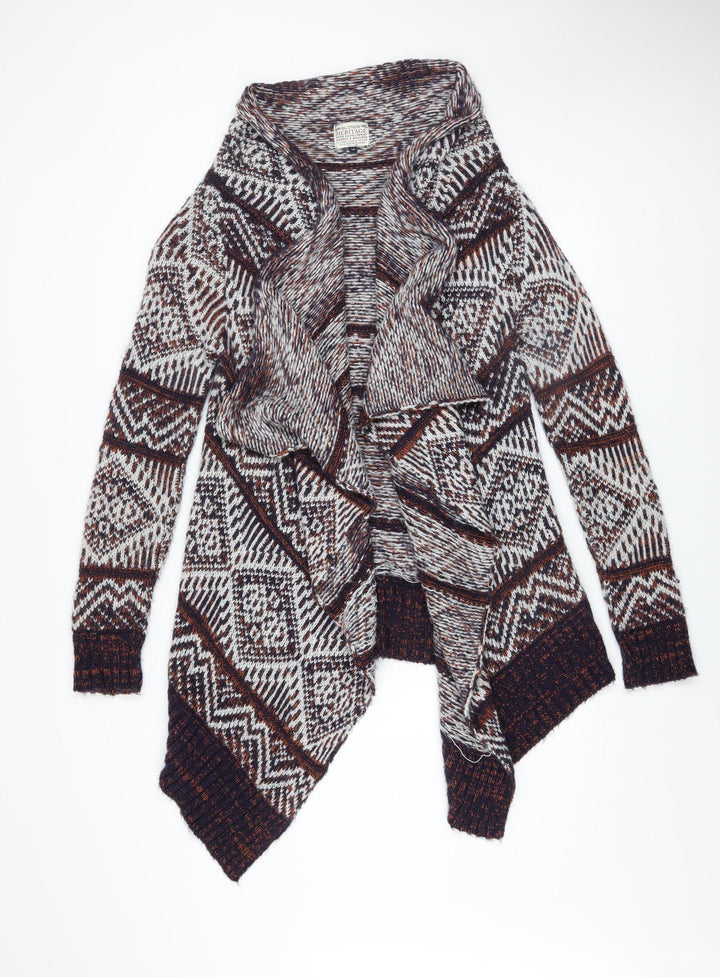 Blonde Heritage Women's Multicoloured Aztec Knit Cardigan Size 10
