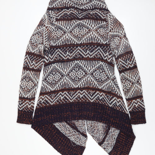 Blonde Heritage Women's Multicoloured Aztec Knit Cardigan Size 10