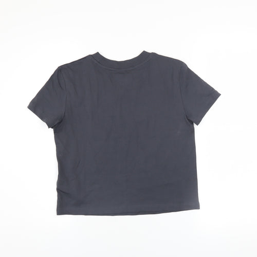 Calvin Klein Jeans Women's Black XS Cropped Cotton T-Shirt