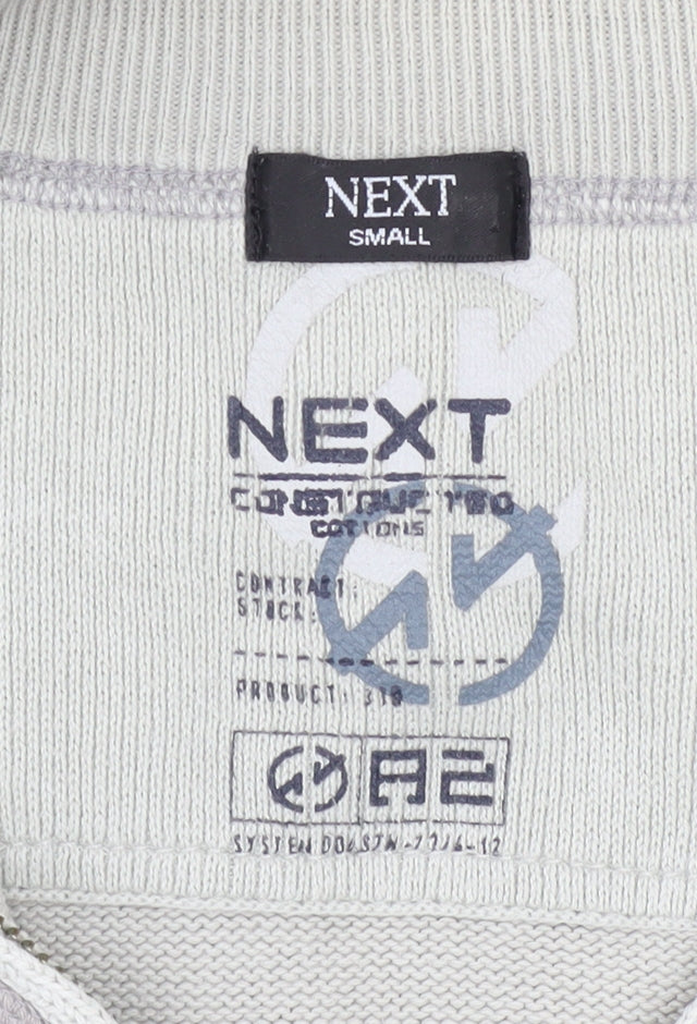 Next Men's Beige Cotton Full Zip Basic Jacket Size Small