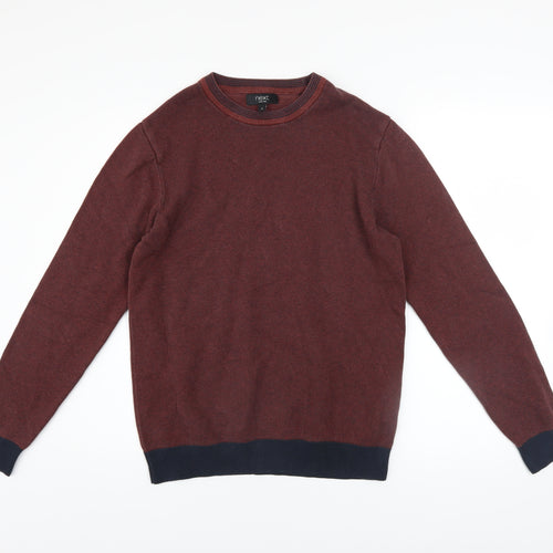 Next Men’s Red Cotton Crew Neck Jumper Size M