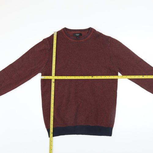 Next Men’s Red Cotton Crew Neck Jumper Size M