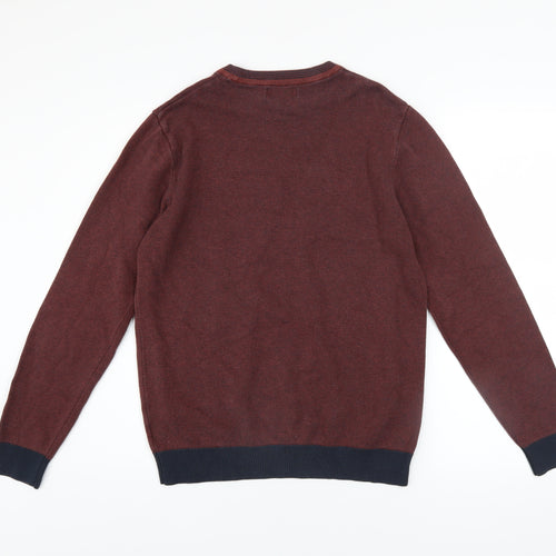 Next Men’s Red Cotton Crew Neck Jumper Size M