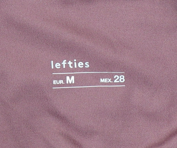 Lefties Women Pink Ankle Leggings Size 12 Slim Fit Stretch