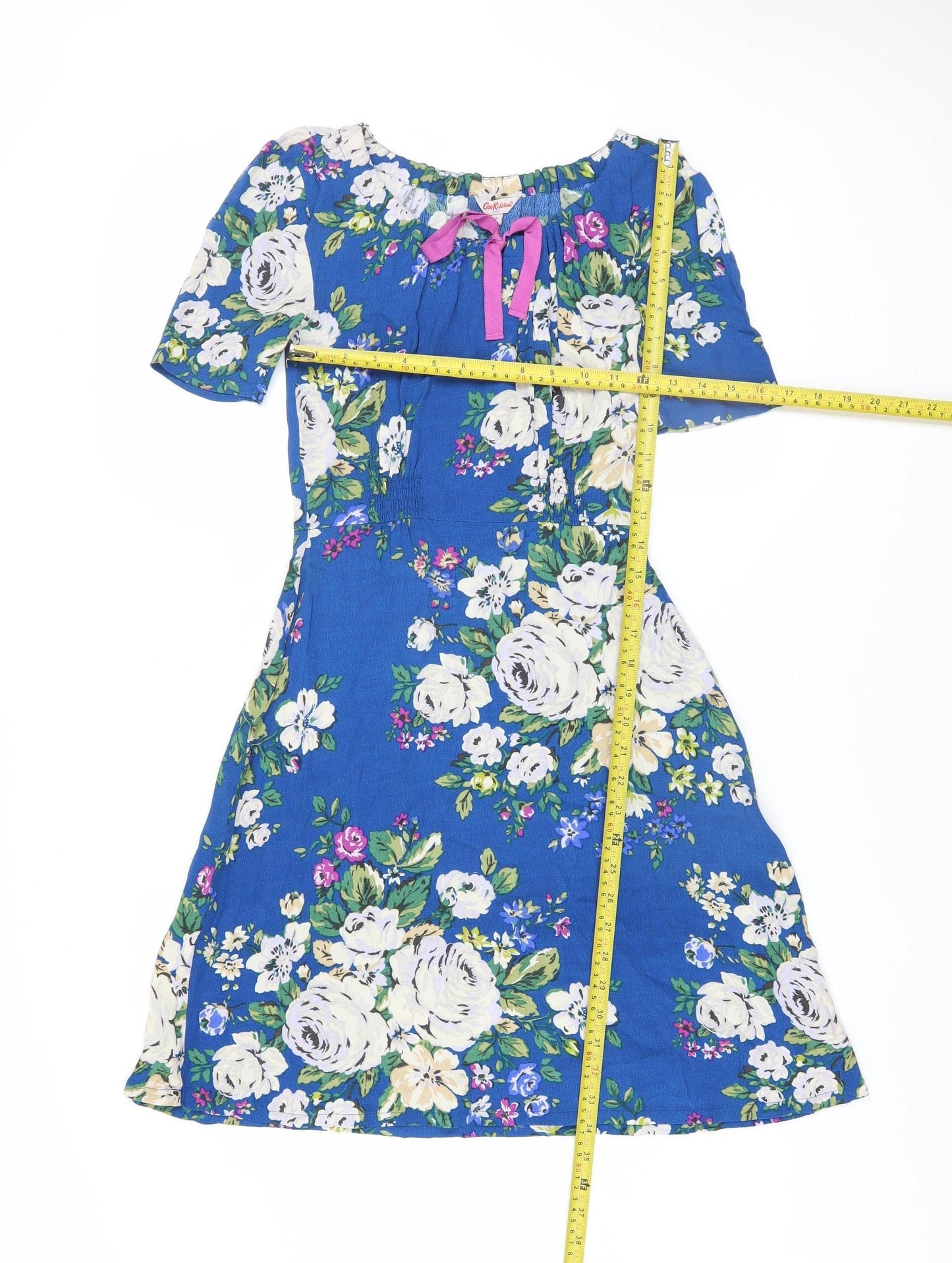 Cath Kidston Women's Blue Floral Fit & Flare Dress Size 6