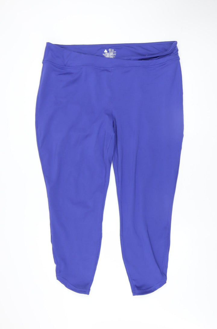 Dunnes Stores Womens Blue XXL Capri Leggings Stretch Activewear