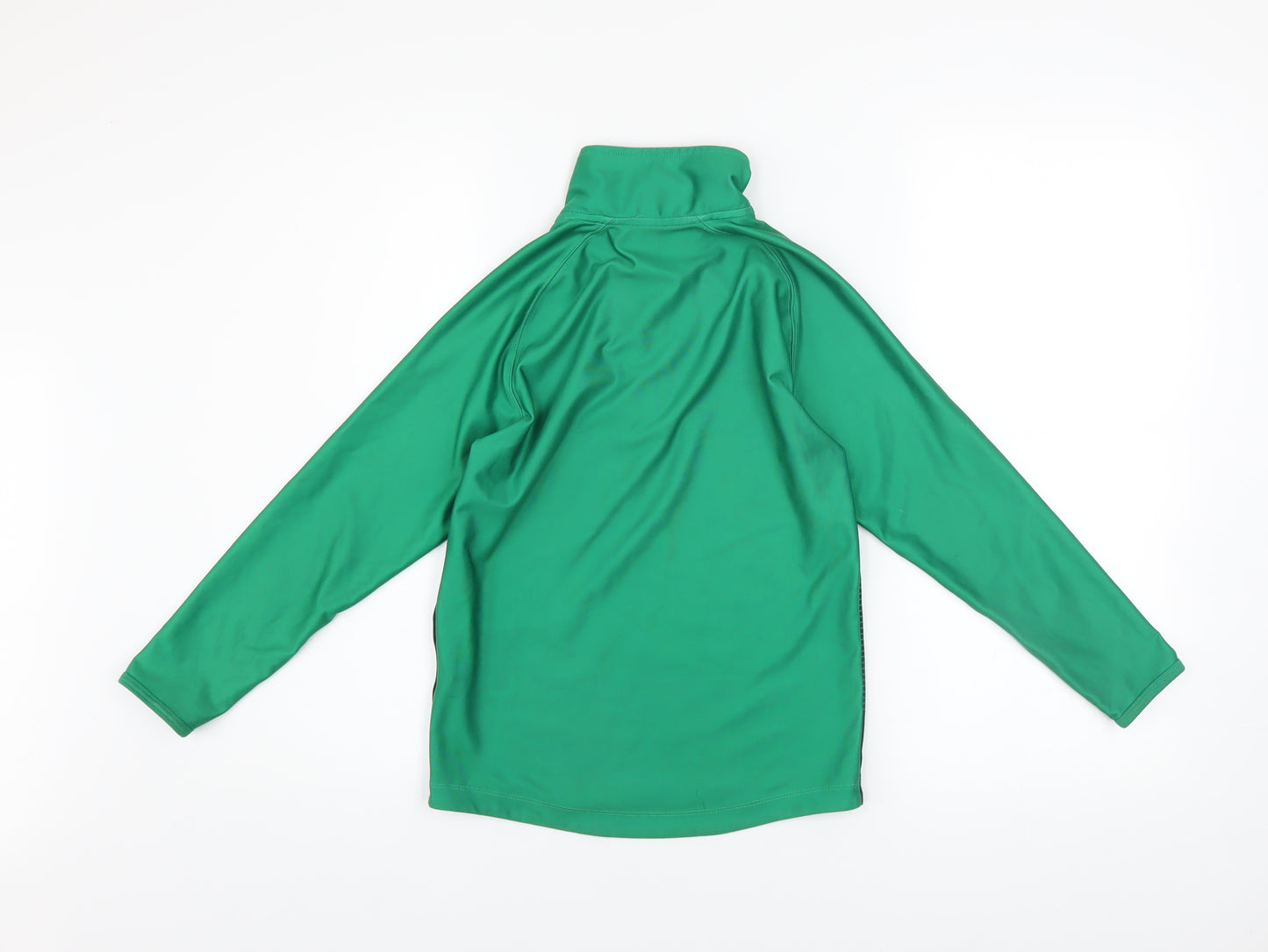 Umbro Boys Green 13-14 Years 1/4 Zip Football Training Sweatshirt