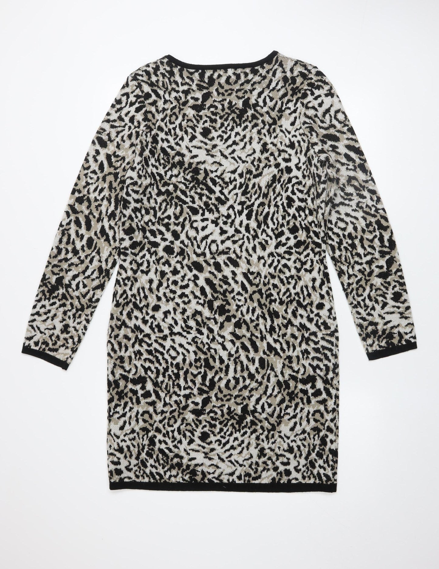 Cynthia Rowley Women's Multicoloured M Animal Print Knit Bodycon Dress