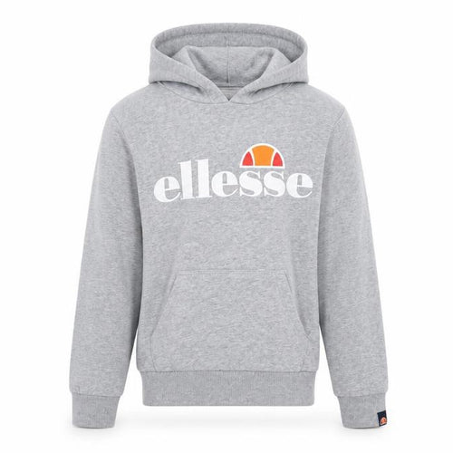 Ellesse Girls Grey Pullover Hoodie 8-9 Years Logo Fleece Sweatshirt