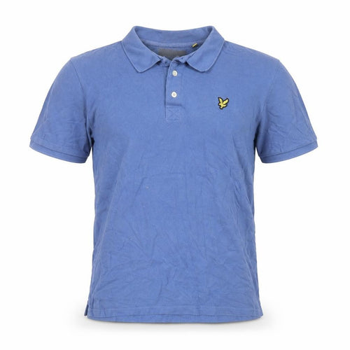 Lyle & Scott Men's Blue Cotton Polo Shirt Size L Regular Fit