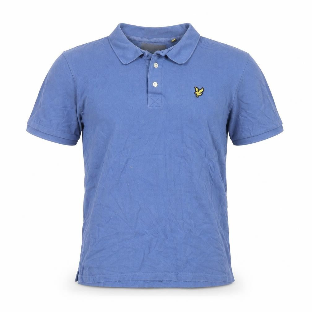 Lyle & Scott Men's Blue Cotton Polo Shirt Size L Regular Fit