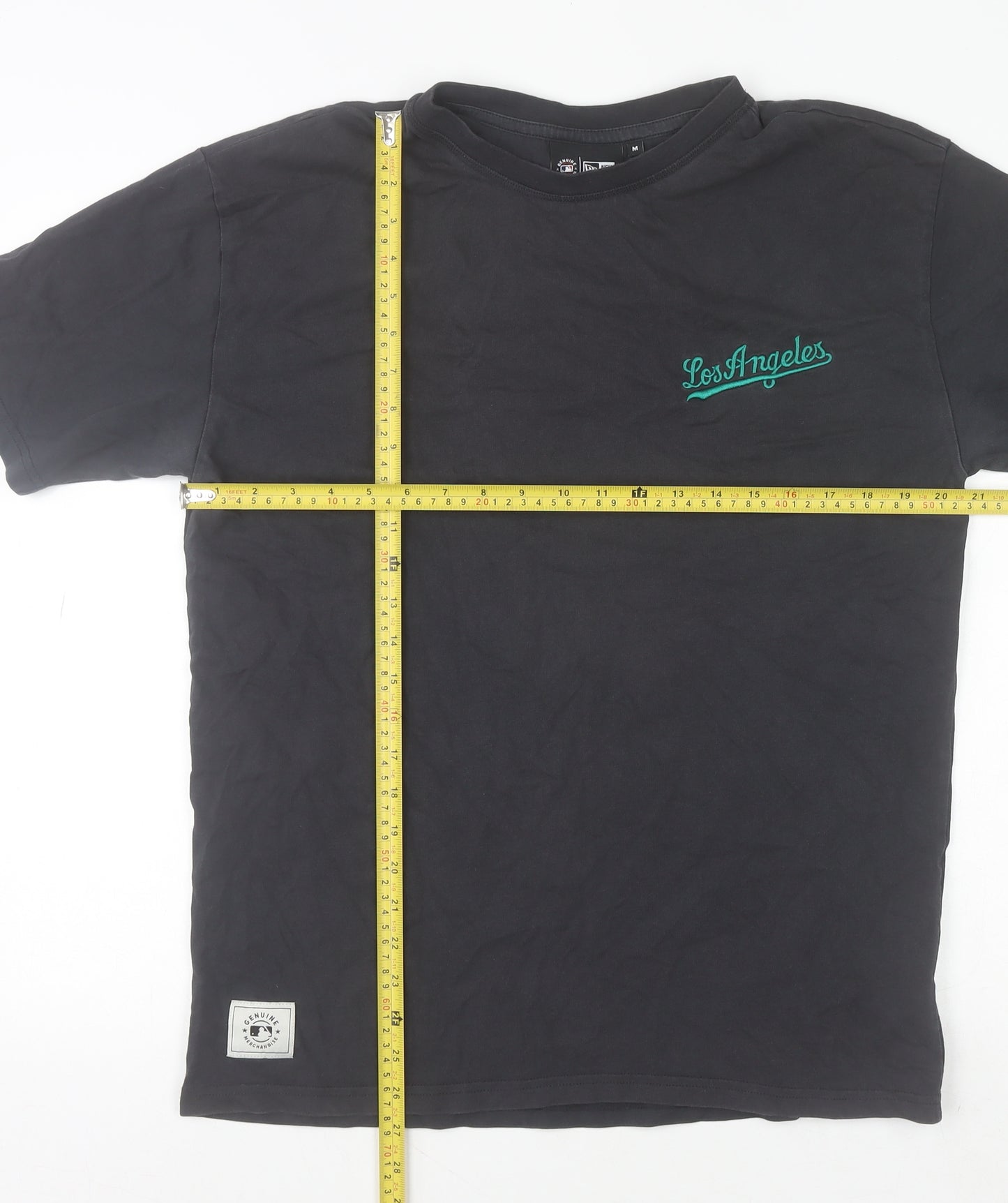 New Era Men's Black Los Angeles Graphic Cotton T-Shirt M