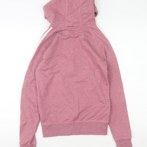 Adidas Womens Pink Full Zip Hoodie Size XS Cotton Blend