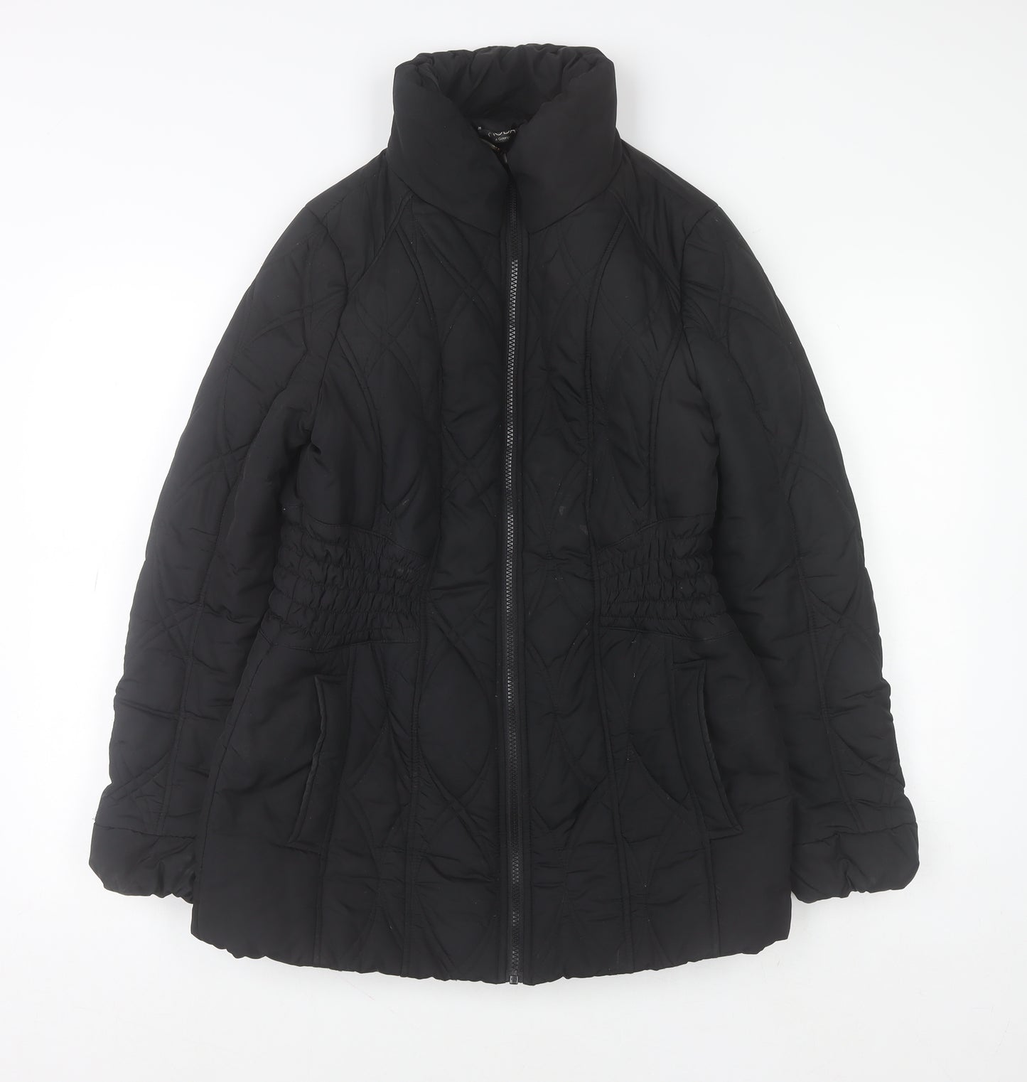 Moda at George Women Black Quilted Puffer Jacket Size 10