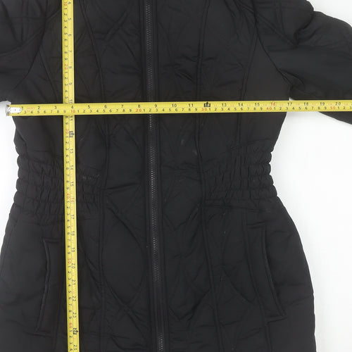 Moda at George Women Black Quilted Puffer Jacket Size 10