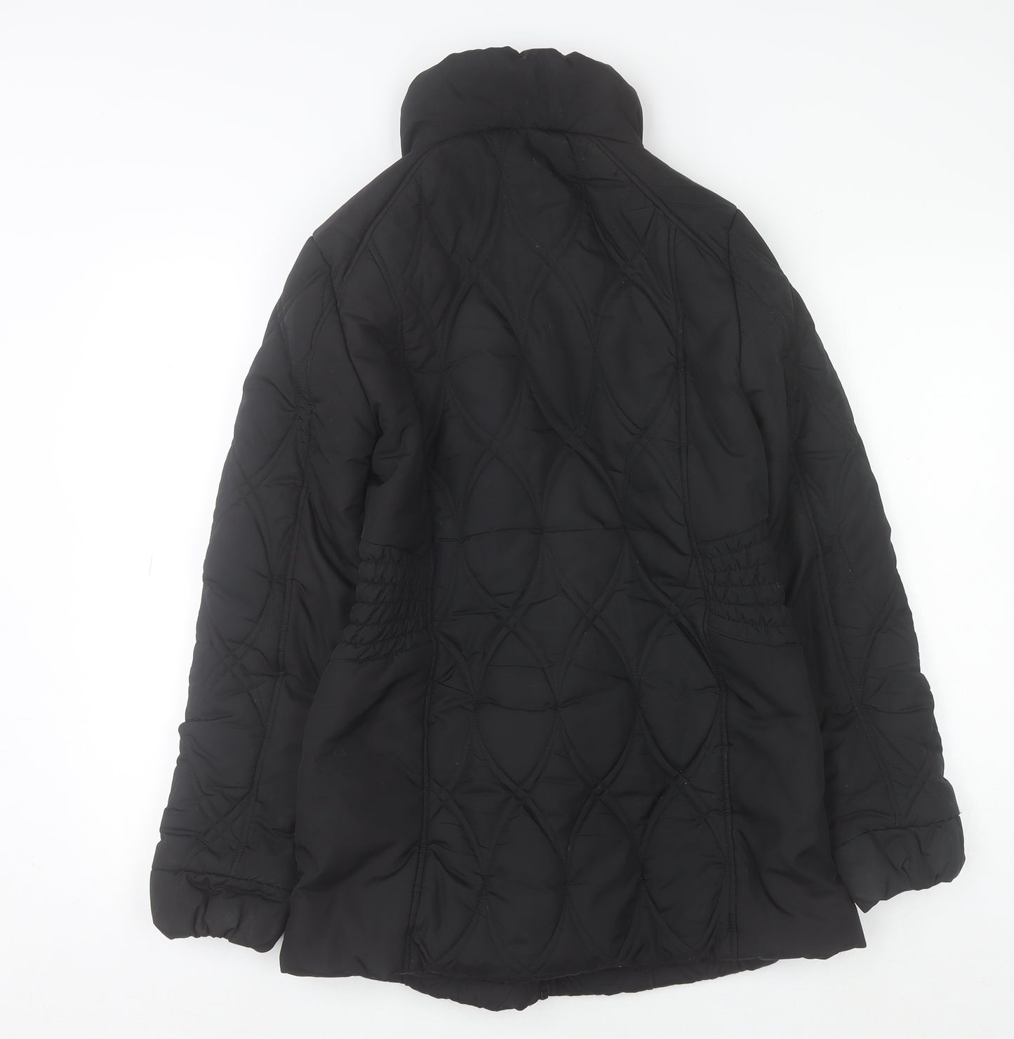 Moda at George Women Black Quilted Puffer Jacket Size 10