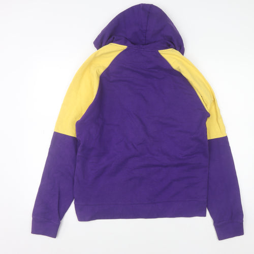 NFL Team Apparel Women Purple Yellow Hoodie Size M Cotton Blend