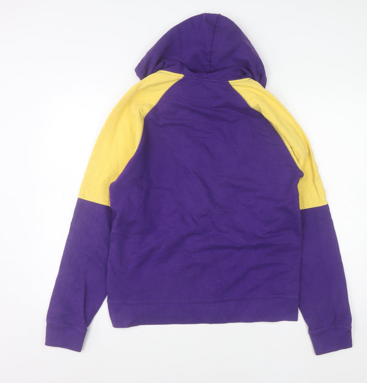NFL Team Apparel Women Purple Yellow Hoodie Size M Cotton Blend