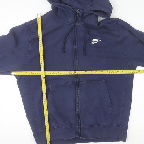 Nike Men's Navy Full Zip Hoodie Sweatshirt Size M
