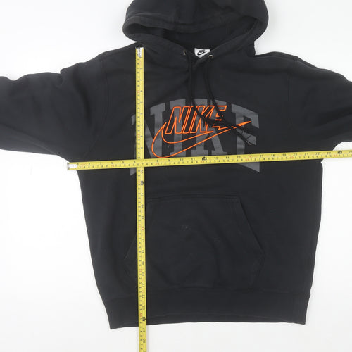 Nike Men's Black Pullover Hoodie S Graphic Logo Fleece Sweatshirt