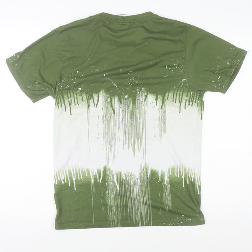 Hype Boys Green Graphic Print Short Sleeve T-Shirt 14 Years