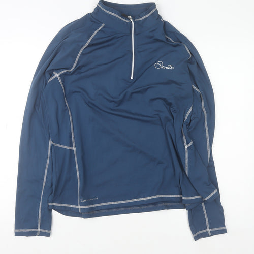 Dare2b Women's Blue 1/2 Zip Pullover Sweatshirt UK 20 Polyester Sports Top