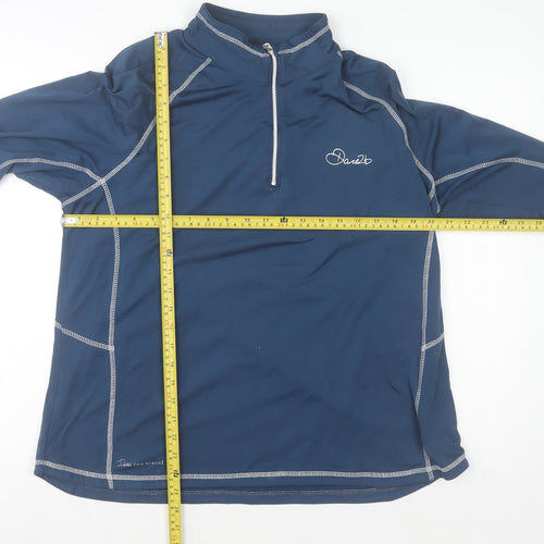 Dare2b Women's Blue 1/2 Zip Pullover Sweatshirt UK 20 Polyester Sports Top